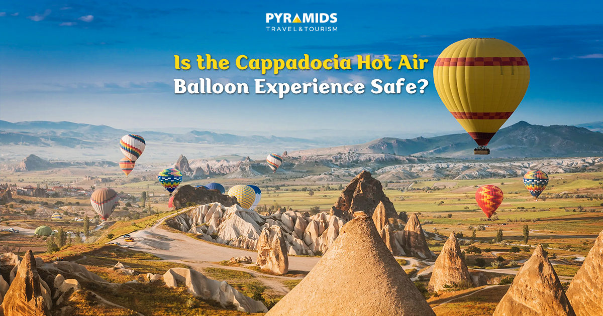 Hot air balloons soaring above the fairy chimneys and rock formations of Cappadocia at sunset