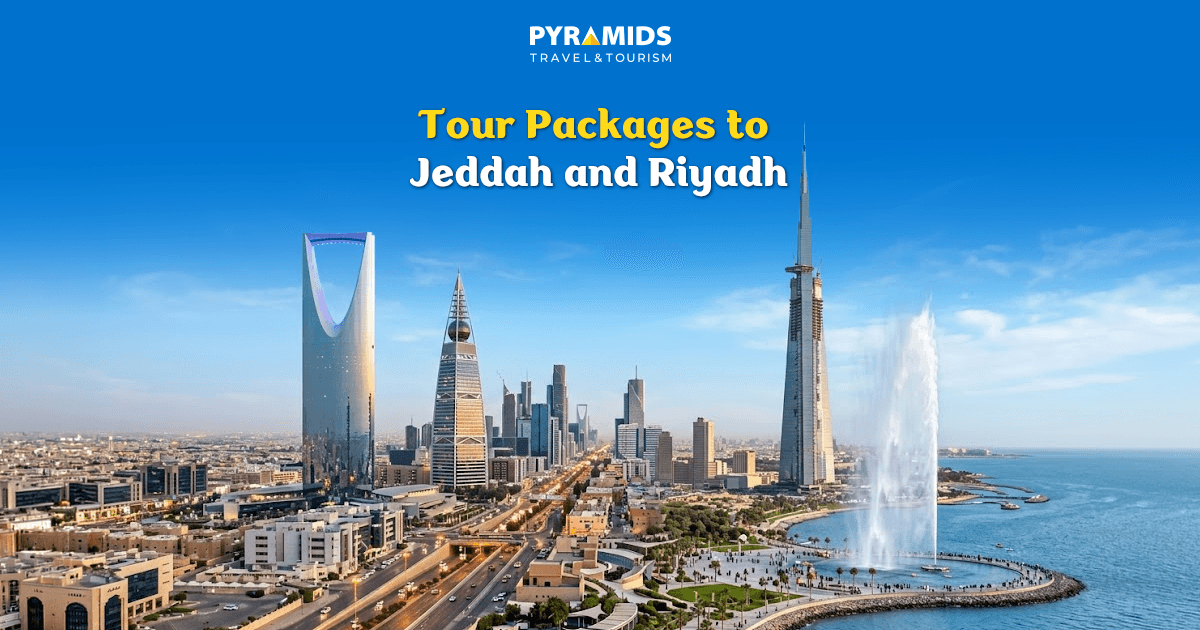Explore the best tourist offers to Jeddah and Riyadh, and enjoy an experience that combines ancient historical landmarks, modern entertainment destinations, luxury shopping, and authentic Saudi hospitality, with packages suitable for families and individuals.